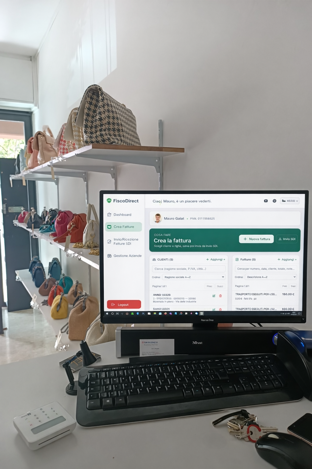 FiscoDirect in negozio - Software fatturazione elettronica